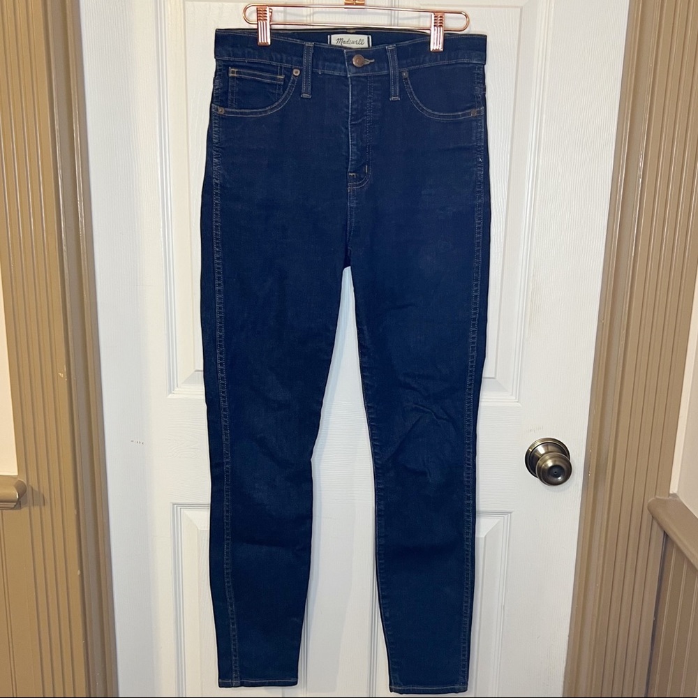Madewell 10" High-Rise Skinny Jeans Womens Size 28 Dark Wash